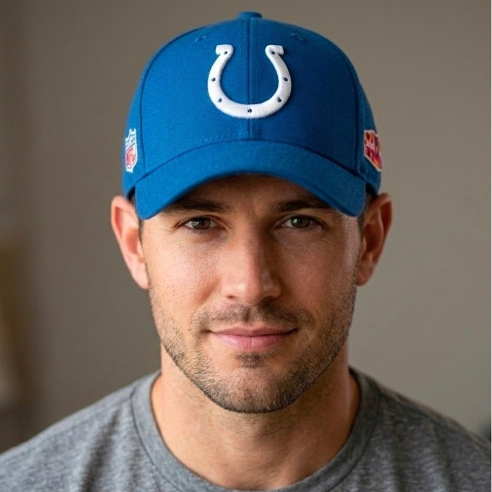 Reebok Indianapolis Colts Hat Blue NFL Authentic Sideline Super Bowl XLI Cap New